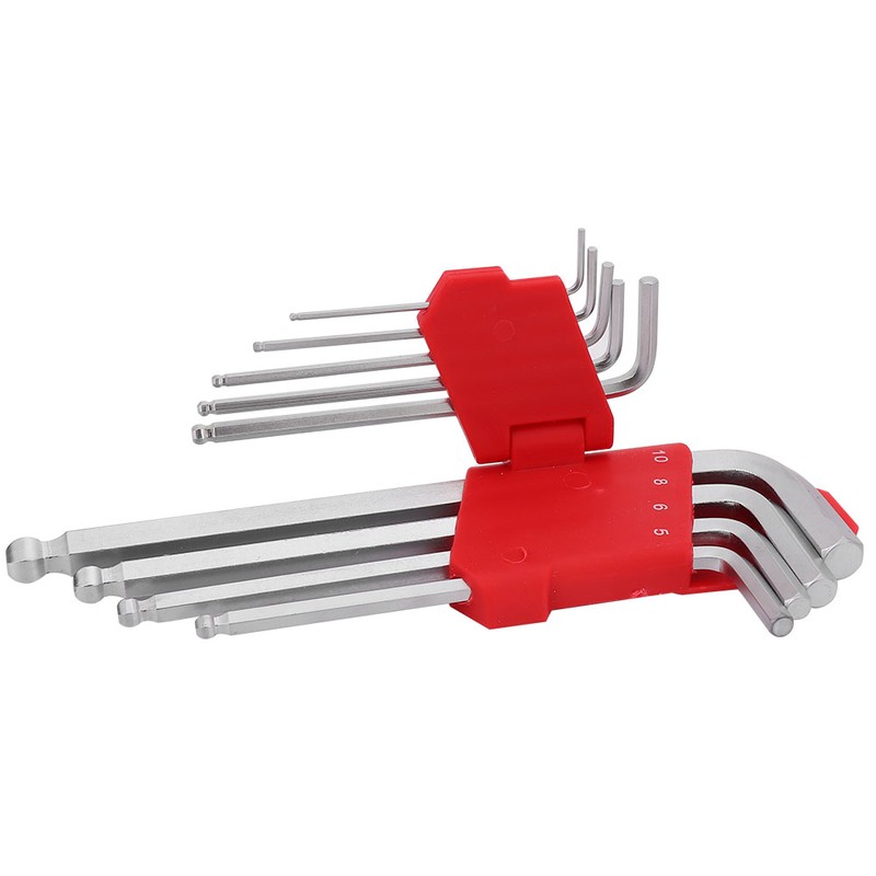 9pcs Ball End L Shape Hex Key Wrench Set Sewing