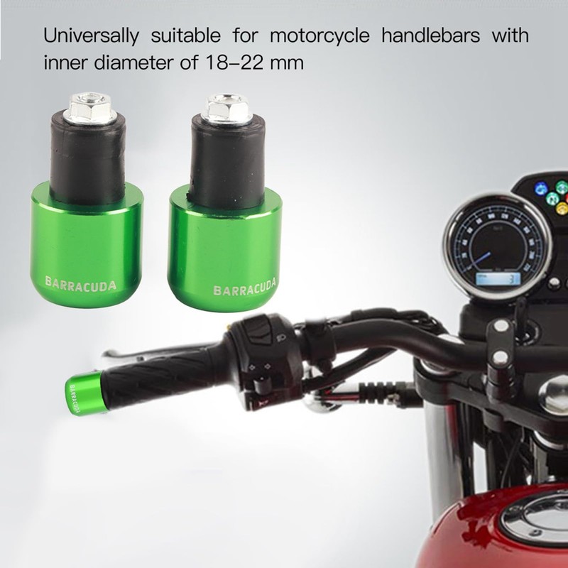 Handlebar CNC Aluminum Bar End Caps, 2Pcs Universal 18-22 Mm