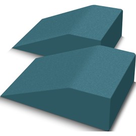 2 Pack Squat Wedge Blocks, Supportive Foot Wrist Exercise Wedge Blocks for Squat,Yoga, Pushup, Balance, Stretch, Strength, Pilate, Plank, Physical Therapy, EVA Riser Block for Men Women