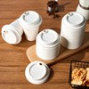 ECOLipak 100% Compostable Coffee Cup Lids 200 Count，3.54 inch Disposable