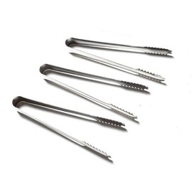 Stainless Scoops Tongs Sweet Candy Buffet BBQ Ice Wedding Bar Party Kitchen Bar (3 PCS Tongs)