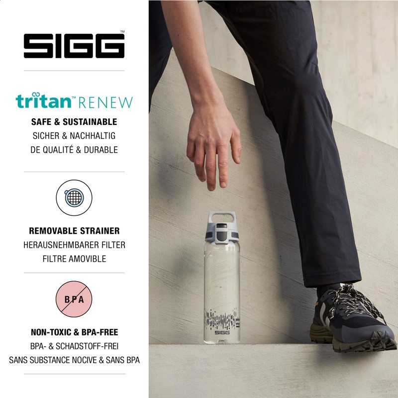 SIGG Total Clear ONE MyPlanet™ Drinking Bottle, BPA-Free and Leak-Proof