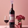 2 PACK Rose Wine Stopper, Bottle Stopper Wine Saver, Reusable