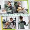 US USB Rechargeable Shoulder Brace Massage Belt Electric Heating Vibration