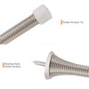 KOVOSCH 6 Pack Spring Door Stops Brushed Satin Nickel- 3-1/4"