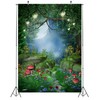 CORFOTO Fabric 6x8ft Fantasy Backdrop Theme Photography Night Wonderland Forest
