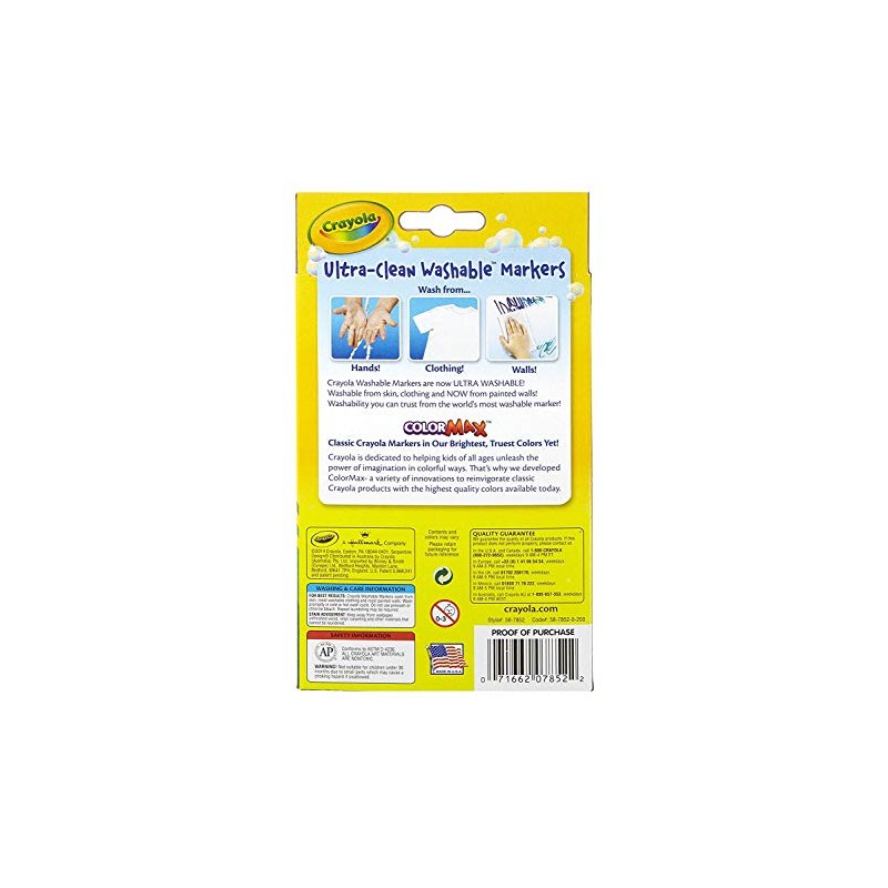 Crayola Ultra-Clean Fine Line Markers -Classic Colors 10/Pkg