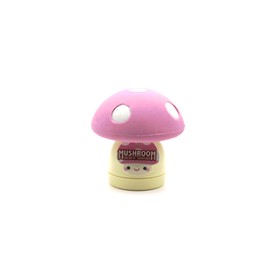 Skool Tools Limited Edition Mushroom Eraser and Pencil Sharpener (Pink Cap W/White DOTS)