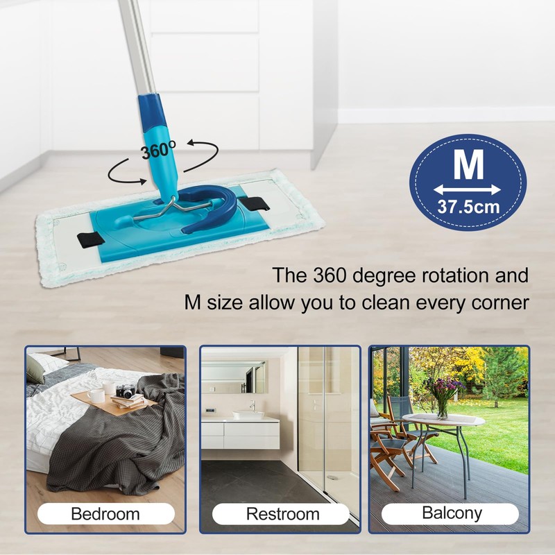 Replacement Microfibre Mop Cloth, Replacement Mop Heads Compatible with Leifheit