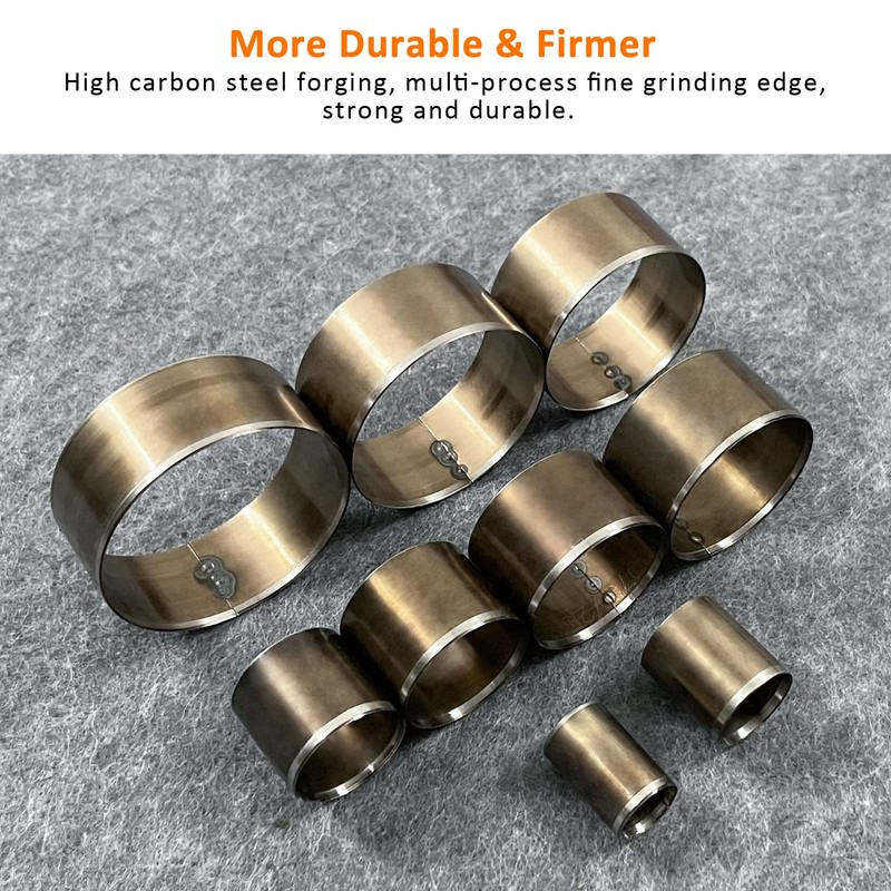 YKSPLUSK Leather Circle Cutter Tool Set, 9 Pieces Circle Punch