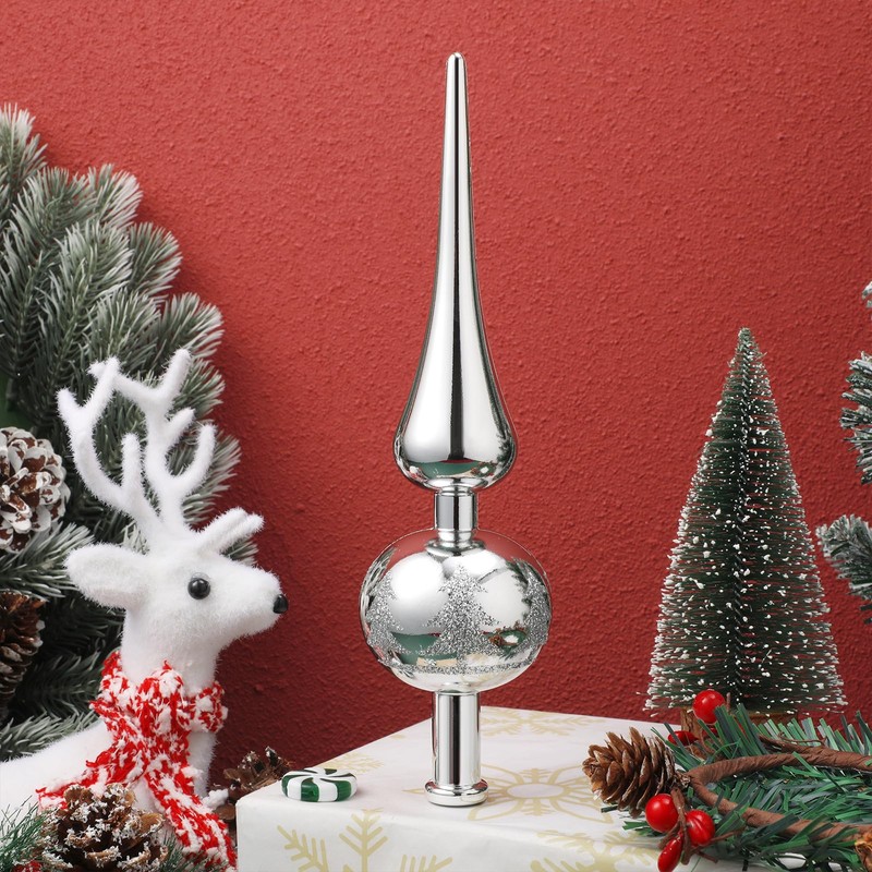 STOBOK Christmas Tree Topper Christmas Tree Topper Blown Xmas Tree