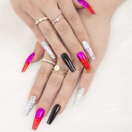 Beetles Nail Art Foil Glue Gel for Foil Stickers Nail Glue Transfer Tips Star Glues Nail Art Manicure DIY LED Lamp Required Soak Off 15ML 2 Bottle