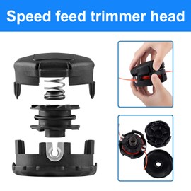DMKJIDP Speed Feed 400 Trimmer Head (99944200907/99944200902) Fits Echo SRM-225, 210, 230, 250, 265 Quick-Load Weed Eater Replacement String Trimmer Head 2Pack