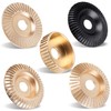 Pomsare 5PCS Angle Grinder Wood Carving Disc Set, Polishing Wheel