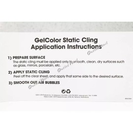 OPI New OPI WINDOW CLING GelColor Gel Nail Lacquer 4.75" x 8.25" GC900 GL900 GL901