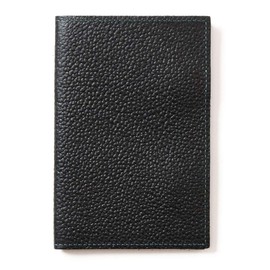 [GROOVE GEAR] Golf Scorecard Case Notebook Score Sheet Genuine Leather Leather Stylish Portable Carry Pen Holder Score ggs-1021, Black, One size