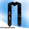 Gvhntk Unisex Plain Graduation Stole Honor Satin Sash Adult Students