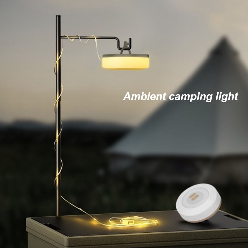 Camping String Lights 32.8ft 2 in 1 Rechargeable IP67 Waterproof