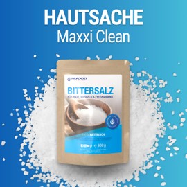 Maxxi Clean | 1 x 900 g high-purity Epsom salt | bath salt for wellness and body scrub | Epsom salt made in Germany | pure relaxation for muscles, skin and soul | magnesium suitable for garden care