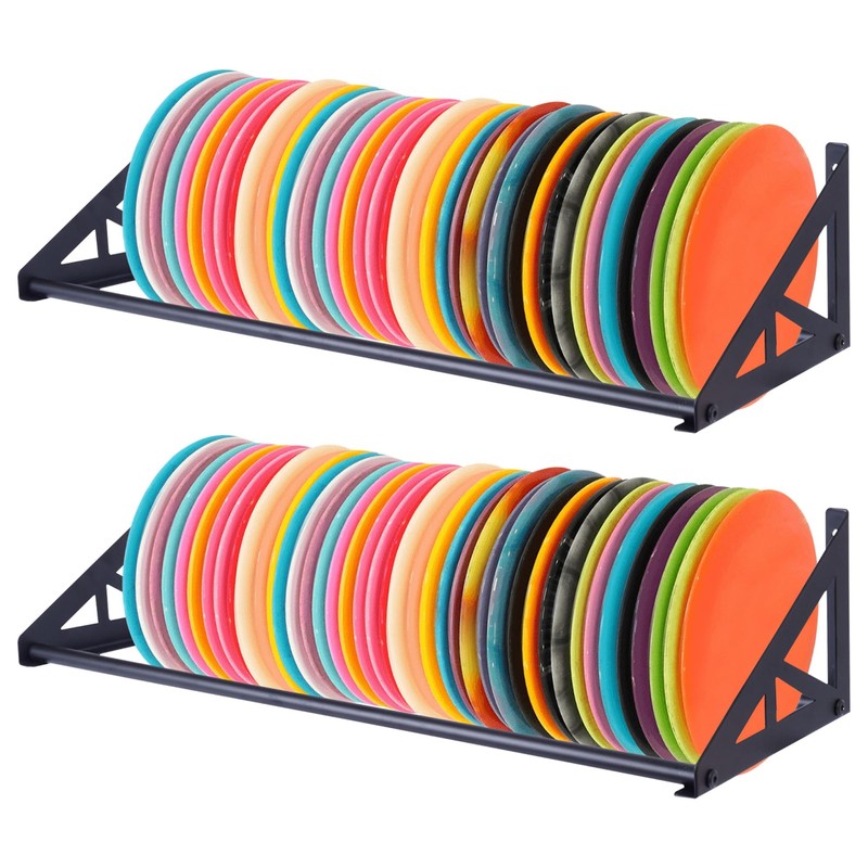 DECORDEEP 2 Pcs Disc Golf Rack Wall Mount, Disc Golf
