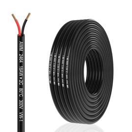 16 Gauge 2 Conductor Electrical Wire 16AWG Electrical Wire Stranded PVC Cord Oxygen-Free Copper Cable 32.8FT/10M Flexible Low Voltage LED Cable for LED Strips Lamps Lighting Automotive