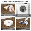 FNLNDO Leopard Bathroom Rugs 17"x 47" Long Bath Rugs Cheetah