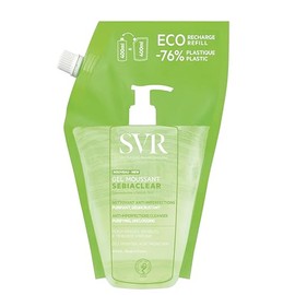 SVR Sebiaclear Gel Moussant Eco-Refill, Limpiador Purificante para Piel Grasa y/o con Tendencia al Acné, 400 ml