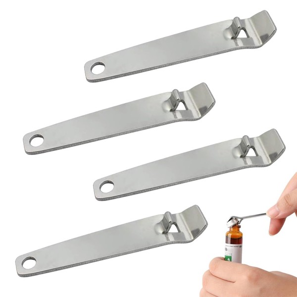 4 pcs Vial Opener - Metal Bottle Cap Opener -