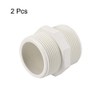 sourcing map PVC Pipe Fitting Hex Nipple G1-1/4 X G1-1/4