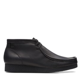 Clarks mens Shacre Ankle Boot, Black Leather, 13 US