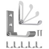 Fuxxer® 5 x Folding Multi-Purpose Hooks, Wardrobe Hooks, 75 x