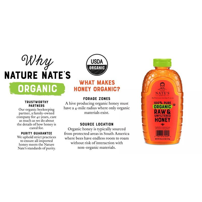 Al Amin Foods/ NAT'S HOMEY CO. Pure Organic 100% Raw