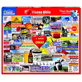 White Mountain Puzzles I Love Ohio, 1000 Piece Jigsaw Puzzle