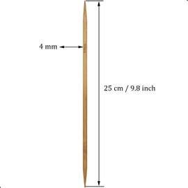 6Pcs 4mm Wooden Double Pointed Knitting Needles US Size 6 for DIY Yarn Craft Set,Socks,Sweater, Nice Gift for Women Adults Kids Children Beginners