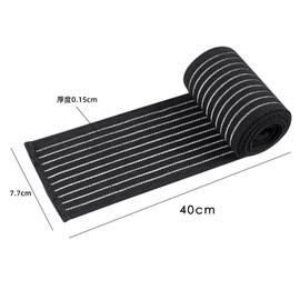 Visxcnu Pack of 2 Wrist Support Hand Bandage with Velcro Fastener for Sports and Everyday Use, Double Pack Elastic Support Breathable, Breathable Wrist Wrap Bandage Wrist (Black)