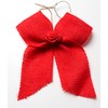 CaPiSo Pack of 4 Jute Bows 14 x 16 cm
