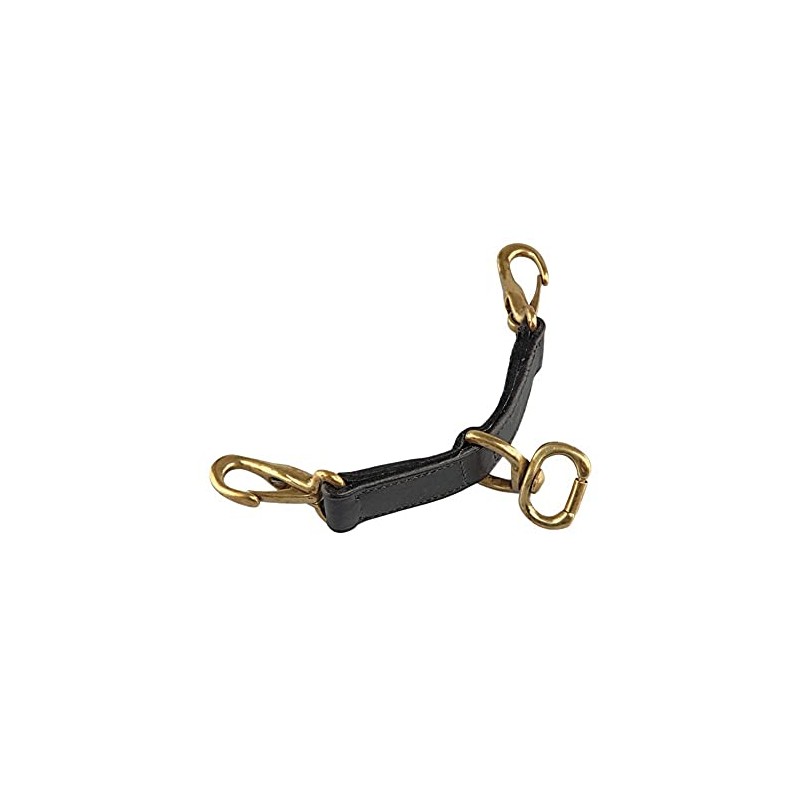 Shires Blenheim Leather Newmarket Attachment-Black Large
