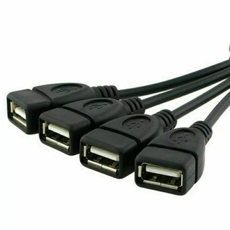 Unbranded 4 Port USB 2.0 High Speed Hub Octopus Splitter