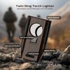 Dual Jet Torch Lighter, with Holder, Built-in Multi-use Tool, All-in-one