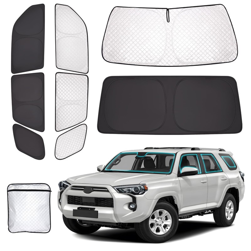 ZATOTOO Car Window Shades for 2017-2024 Toyota 4Runner Sun Shade