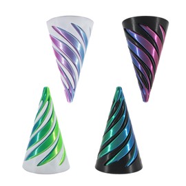 4Pcs Funny Desktop Spiral Cone Fidget Toy, Cone Fidget Toy for Home Office Desk Decor Souvenir Gift, Stress Relaxation Random Gifts
