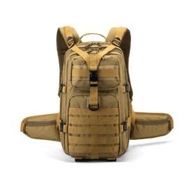 CAREYSTEN Hunting backpack，Hydration backpack, 40L Large capacity.Suitable for outdoor activities such as hunting, fishing, mountain climbing, hiking, etc(Khaki)