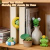 14Pcs Funny Tiny Frog Figurines, Mini Frogs Decor, Desk Shelf