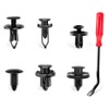 LYMOPYLB 200PCS 6 Different Car Rivet Clips Nylon Bumper Fastener