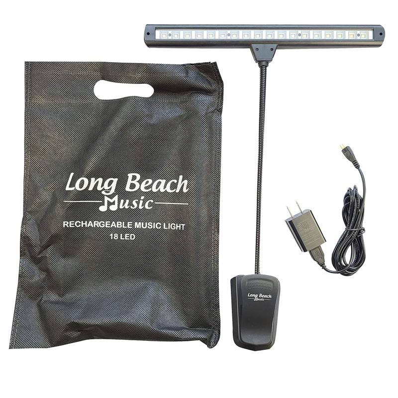 Extra Wide Clip-On Music Stand Orchestra Light- 18 LED Rechargeable