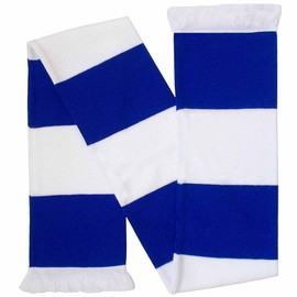 Reading FC Royal Blue and White Football Fans Retro Traditional Match Day Bar Scarf (100% Acrylic)