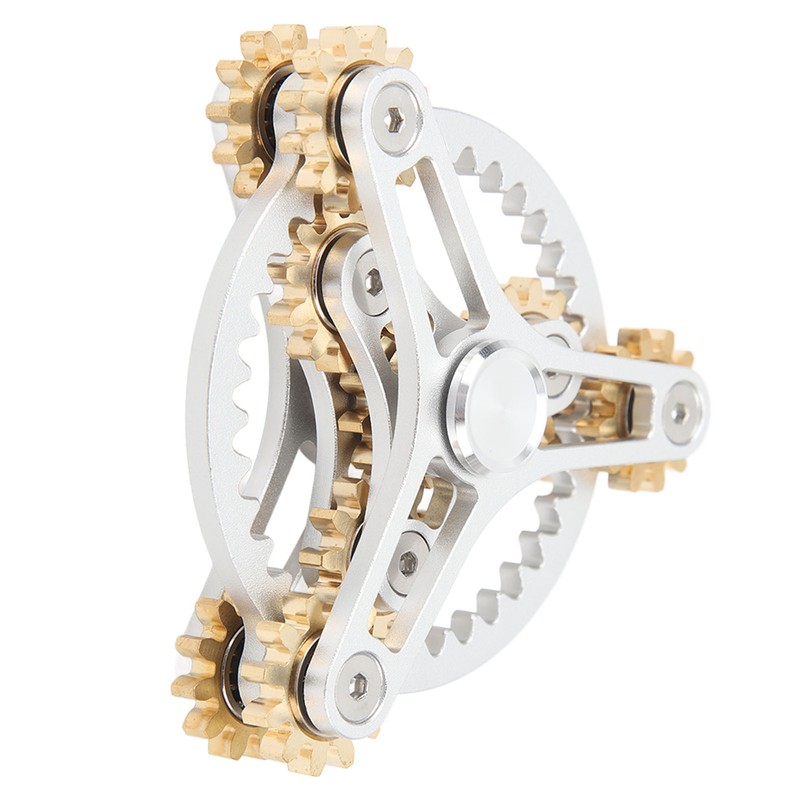 Fingertip Gear Toy 4 Gears Decompression Metal Finger Hand Brass