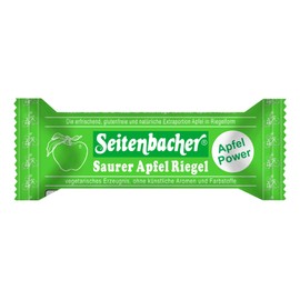 Seitenbacher Sour Apple Bar, Lactose Free, Gluten-Free, Refreshing, Vegan (12 x 50 g)
