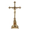 BC Catholic Metal Standing Crucifix, Jesus Christ Cross for Altar,