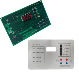 Xyarna 472100 Digital Display Temperature Controller Board, Pool and Spa Heaters Replacement for MiniMax NT LN STD TSI 200, 250, 300, 400 Series, Easy Installation, Durable Upgrade